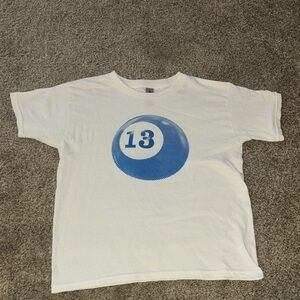 Kids White and Blue 13 Graphic Tee